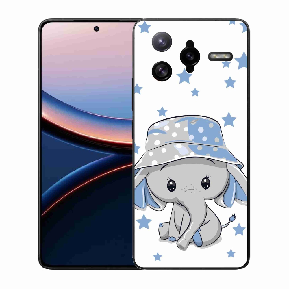 Gél borítás mmCase a Xiaomi Poco F7 Ultra számára - kék elefánt