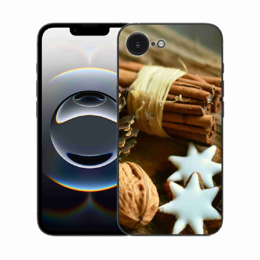 Gél borítás mmCase iPhone 16e készülékhez - fahéj és mézeskalács