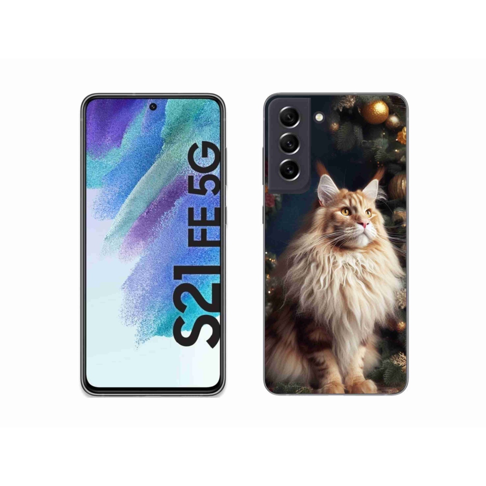 Zselés borítás mmCase Samsung Galaxy S21 FE 5G - macska a fánál