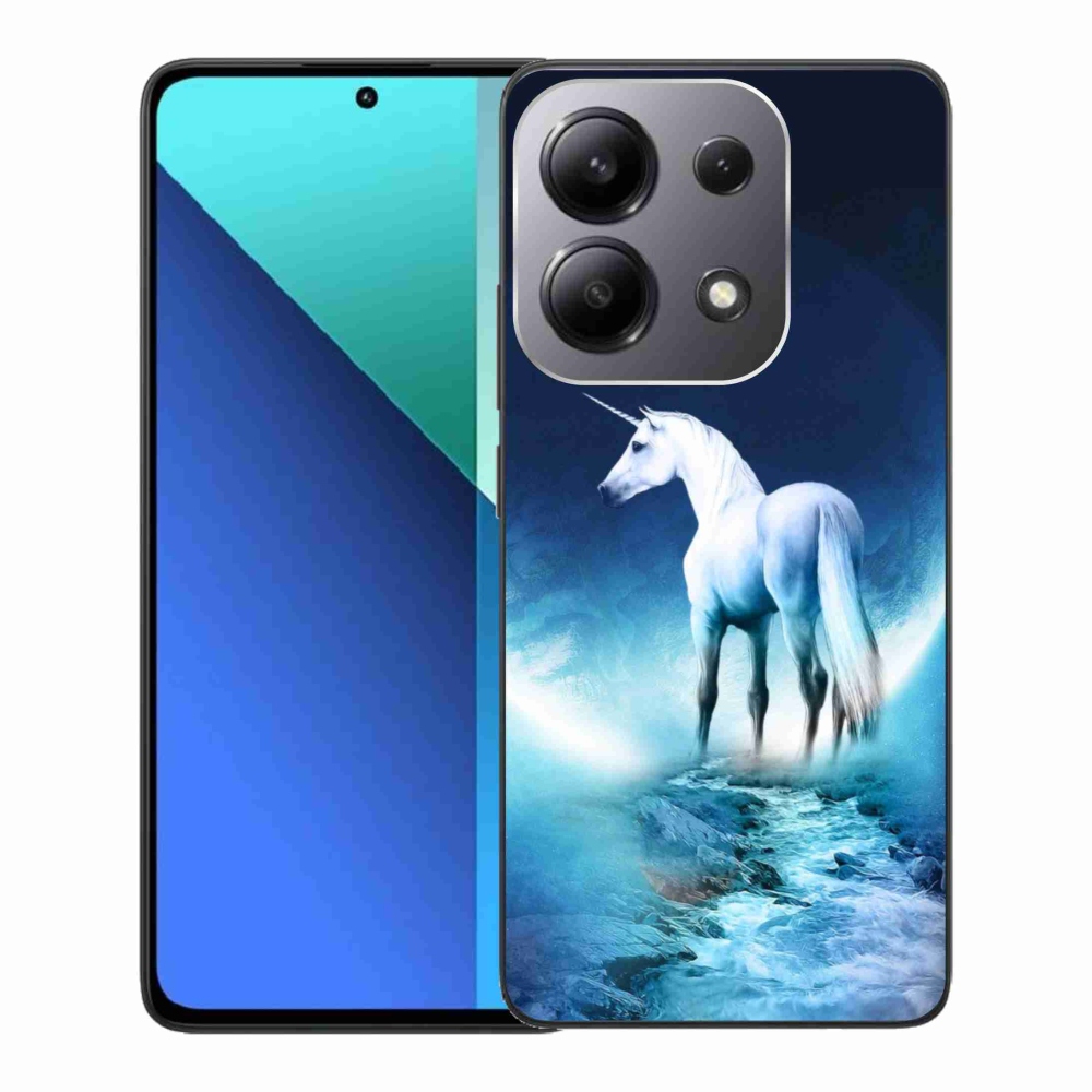 Gél borítás mmCase a Xiaomi Redmi Note 13-hoz - fehér egyszarvú