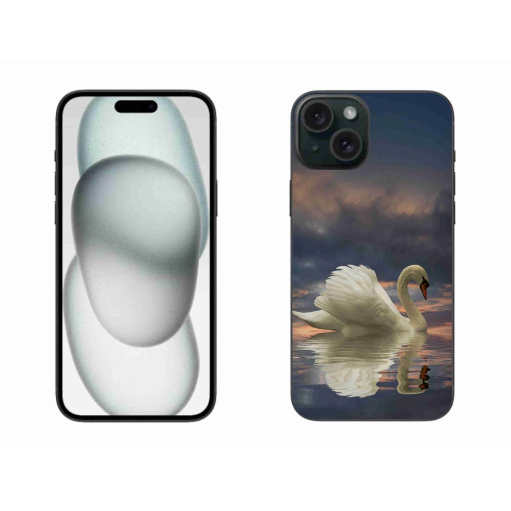 Zselés borítás mmCase iPhone 15 Plus készülékhez - hattyú