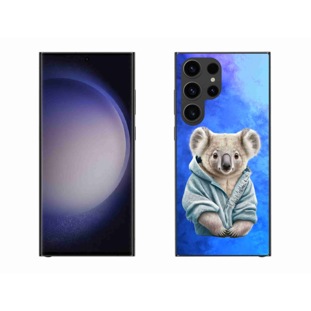 Zselés borítás mmCase Samsung Galaxy S23 Ultra 5G - koala pulóverben Samsung Galaxy S23 Ultra 5G-hez