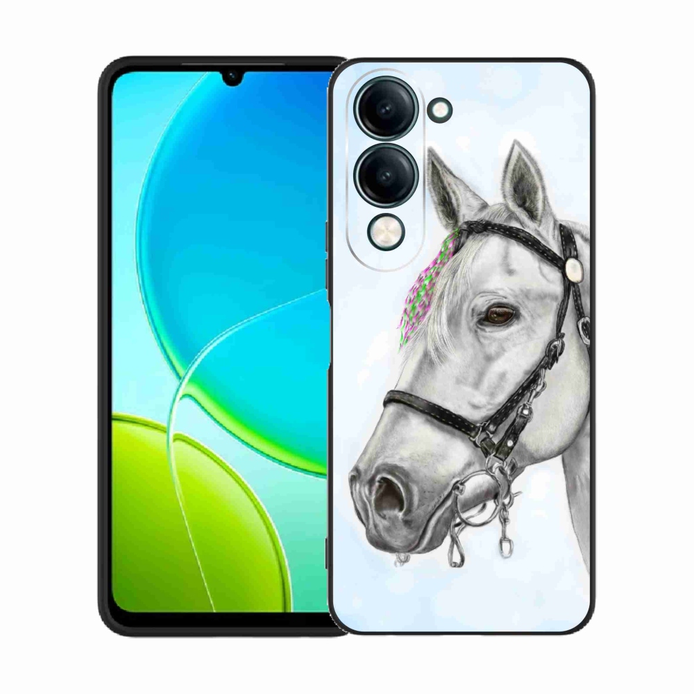 Zselés borítás mmCase a Vivo Y29s 5G-hez - fehér ló 1
