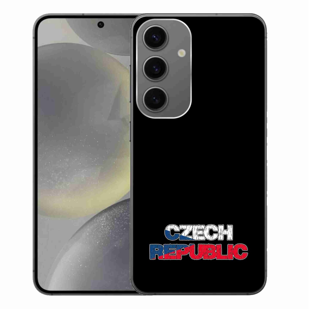 Gél borítás mmCase Samsung Galaxy S24+ - Csehország fekete háttérrel