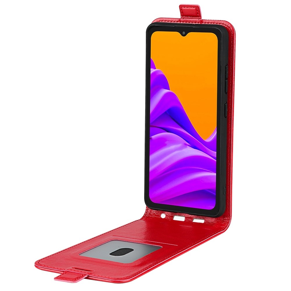 Függőleges könyvtáska Samsung Galaxy Xcover 7 Pro készülékhez - piros