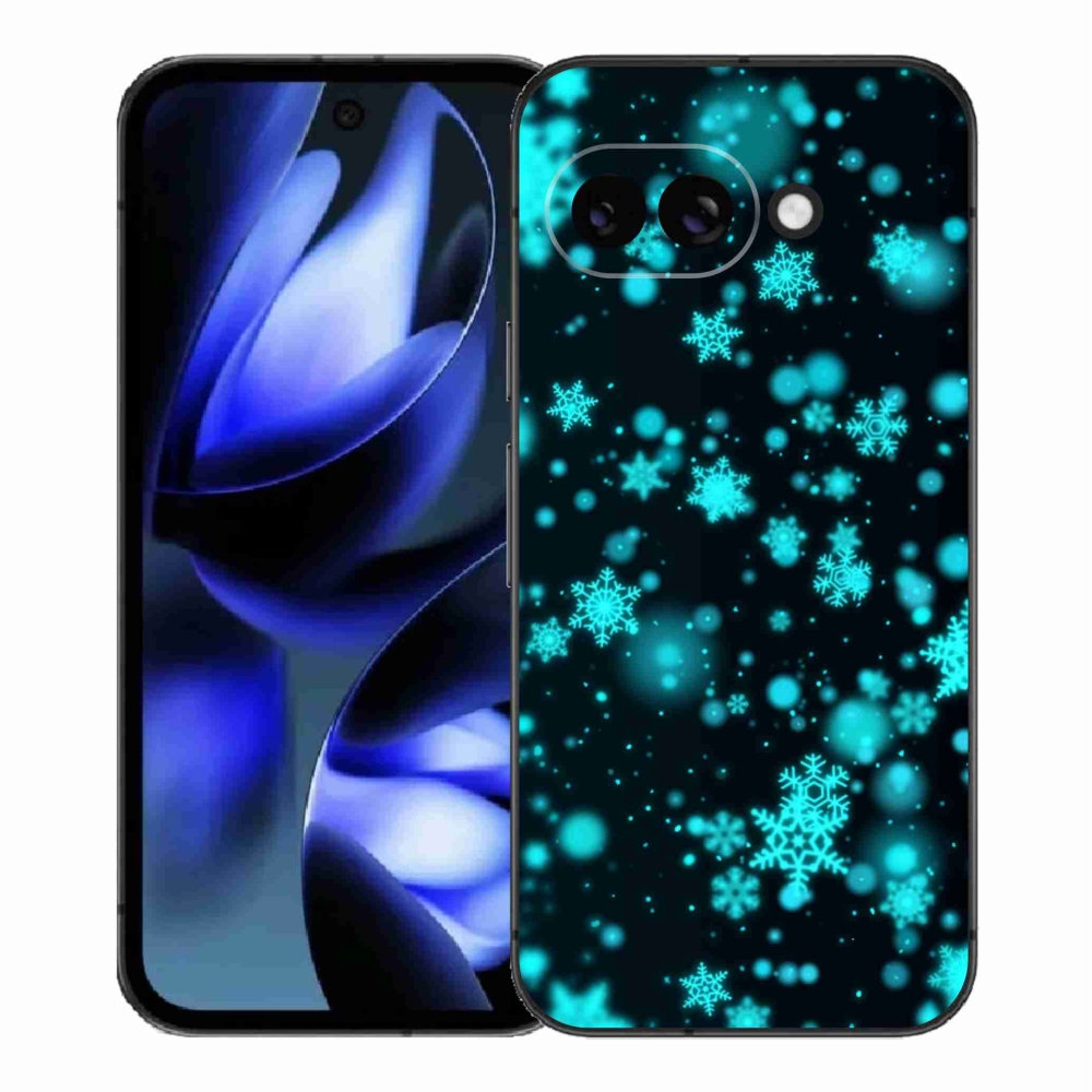 Gél borítás mmCase a Google Pixel 9a számára - hópelyhek 1