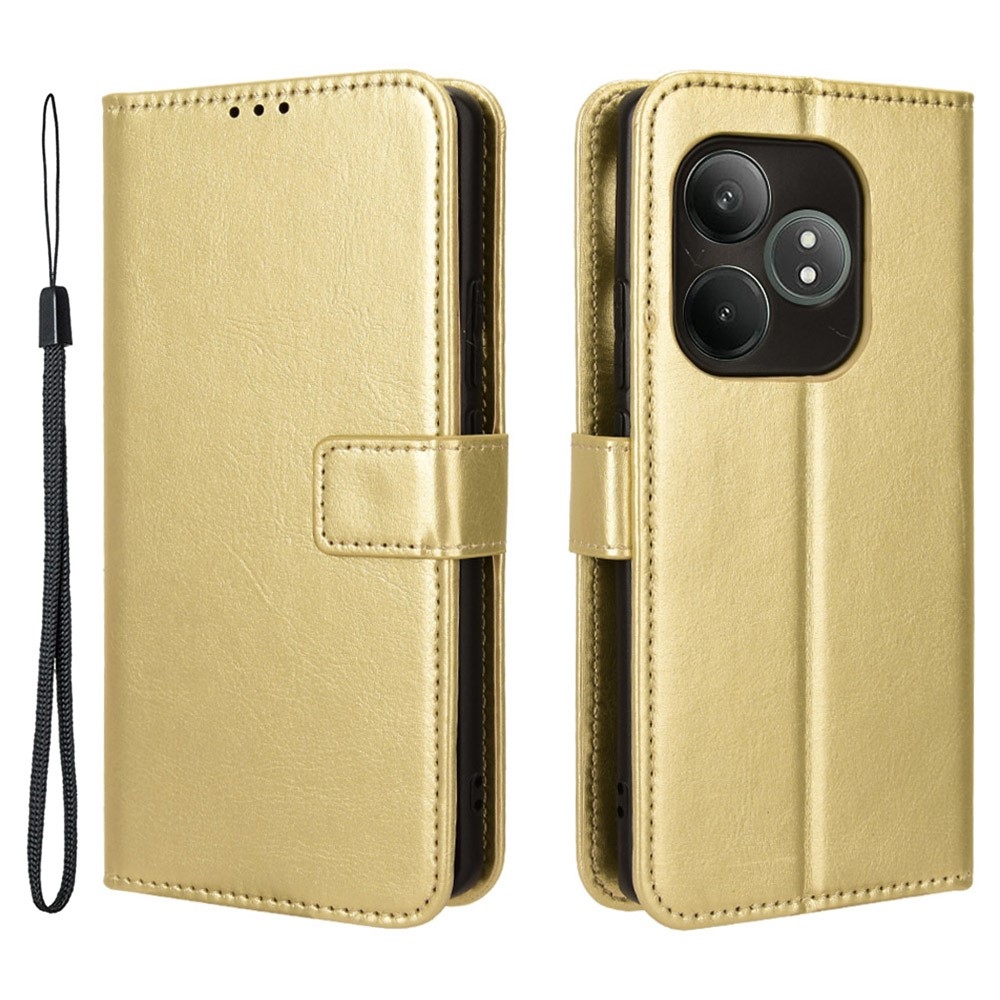 Őrült könyv tok Realme GT 6 5G/GT 6T 5G - arany színű