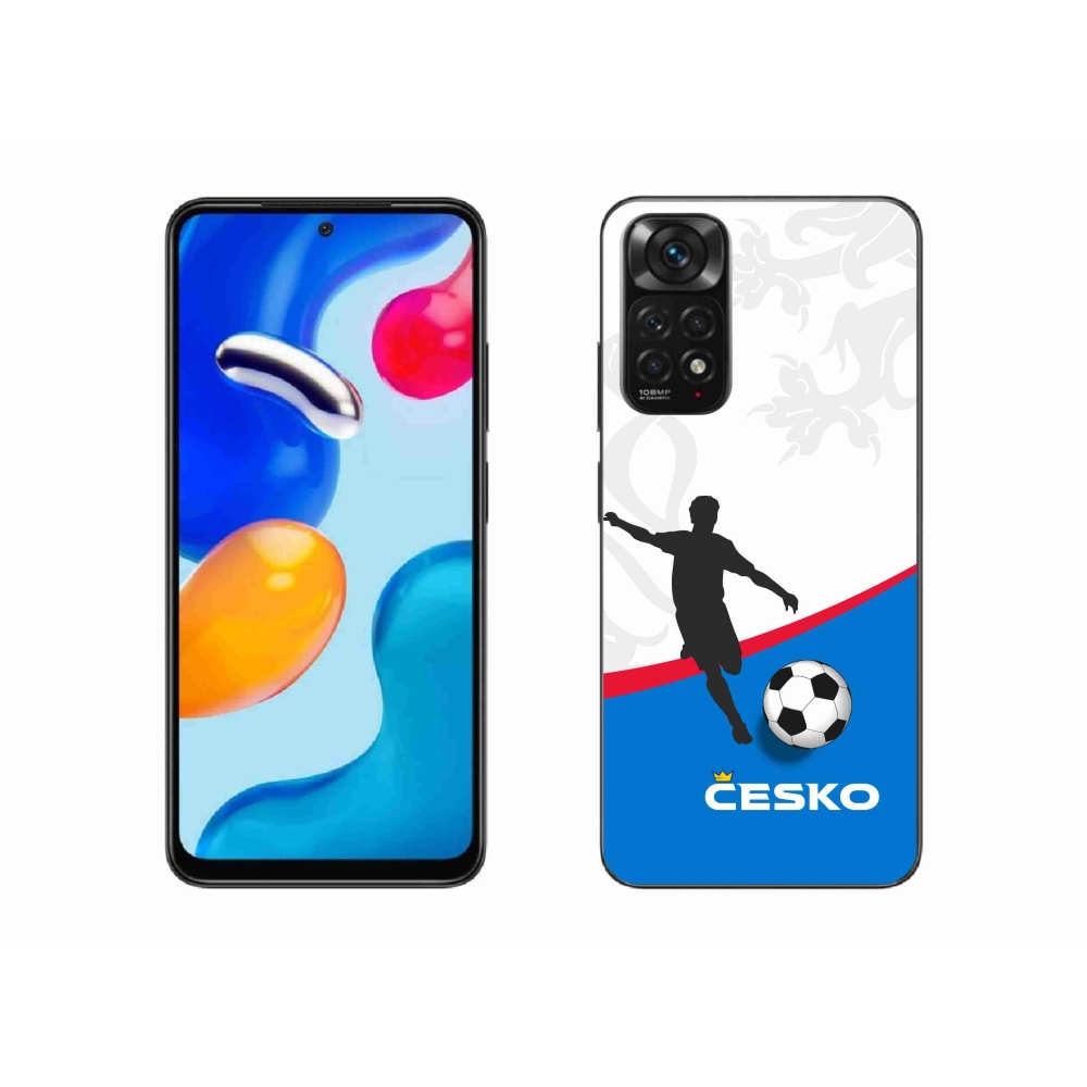 Gél borítás mmCase a Xiaomi Redmi Note 11 4G - futball Csehország 1