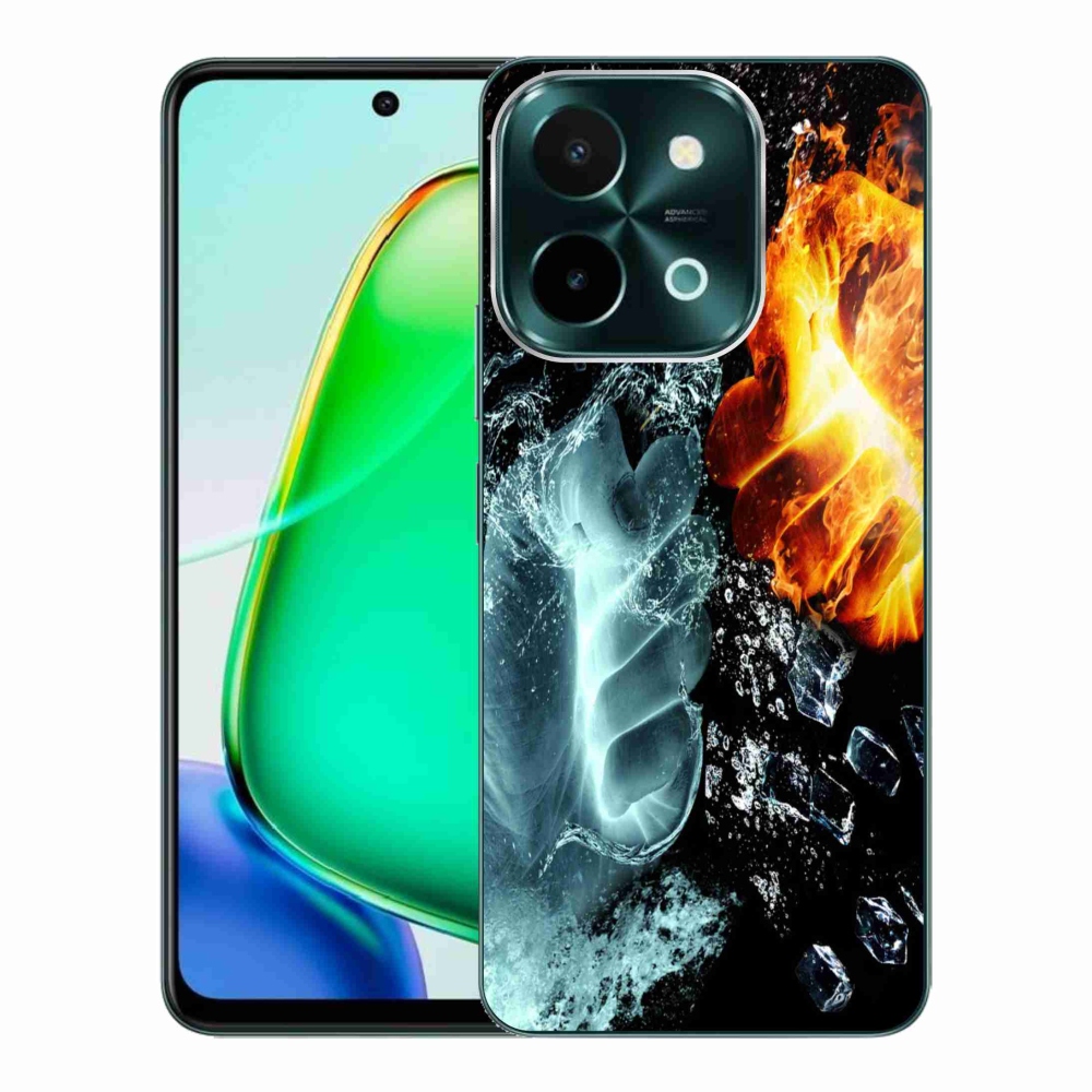 Gél borítás mmCase a Vivo Y28-hoz - víz és tűz