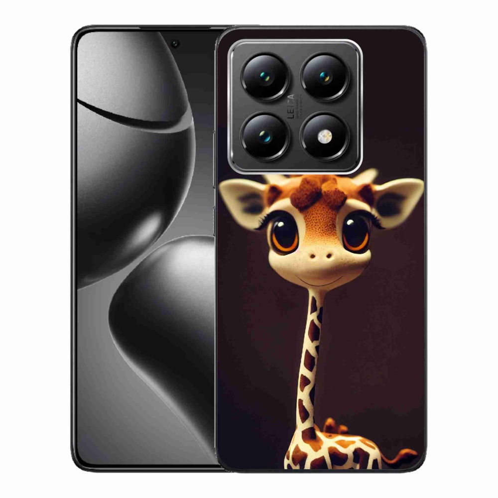 Gél borító mmCase a Xiaomi 14T-hez - kis zsiráf