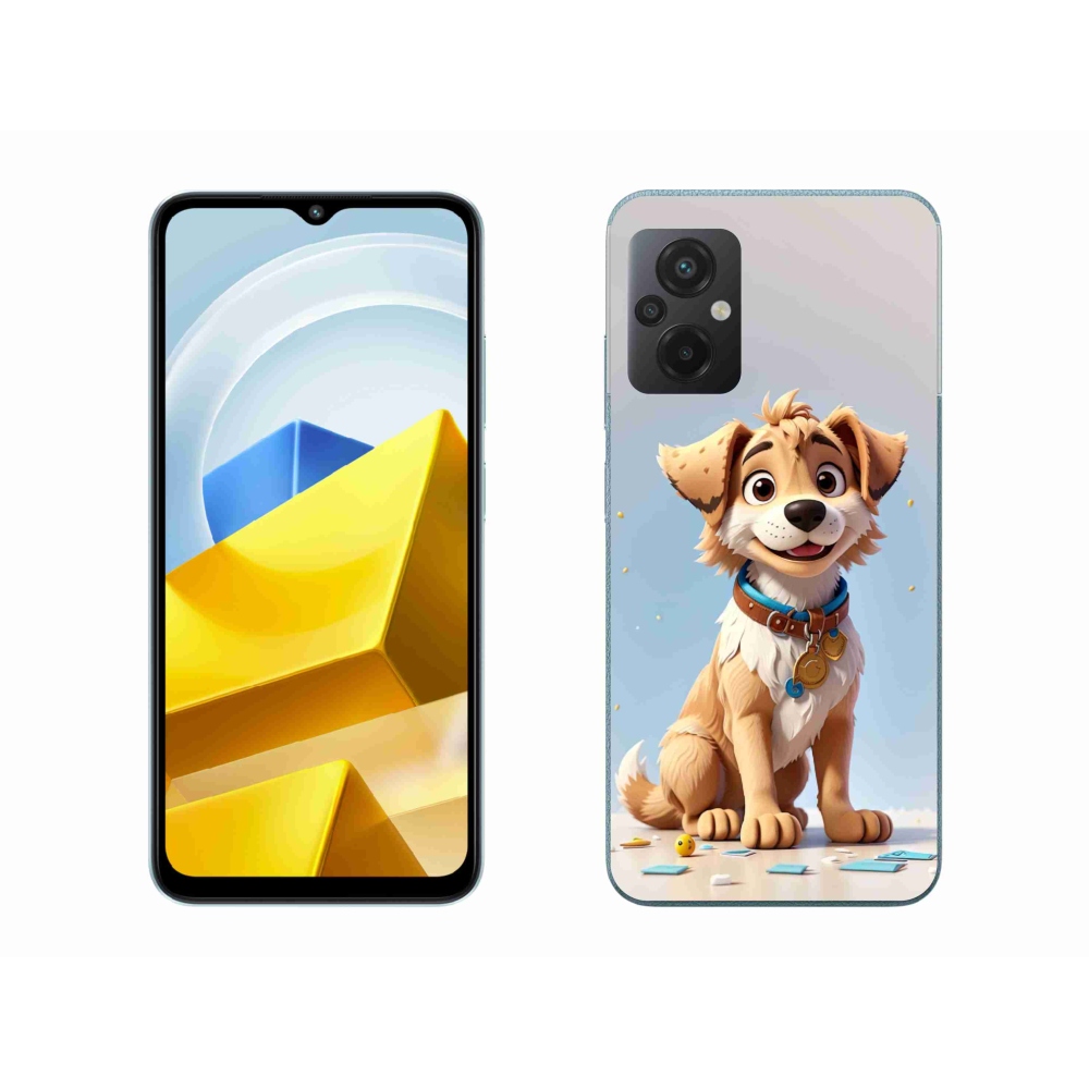 Gél borítás mmCase a Xiaomi Poco M5 4G-hez - rajzfilm kiskutya