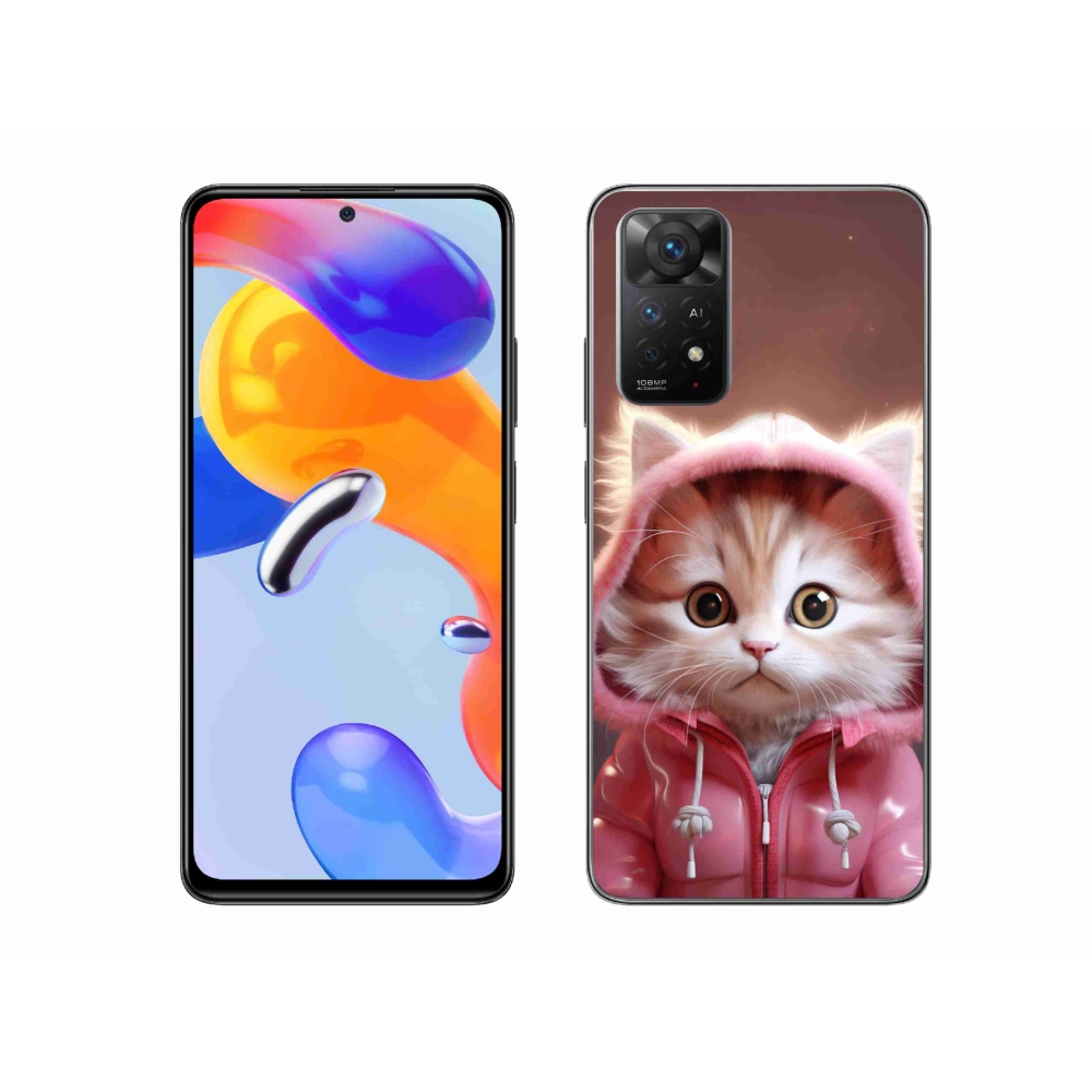 Gél borító mmCase a Xiaomi Redmi Note 11 Pro 4G/5G számára - aranyos cica 3