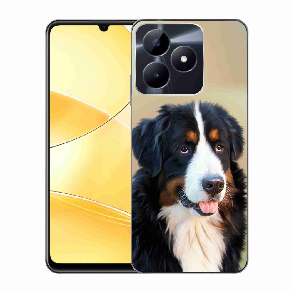 Gélhüvely mmCase a Realme C51/C53 készülékhez - Berni hegyikutya