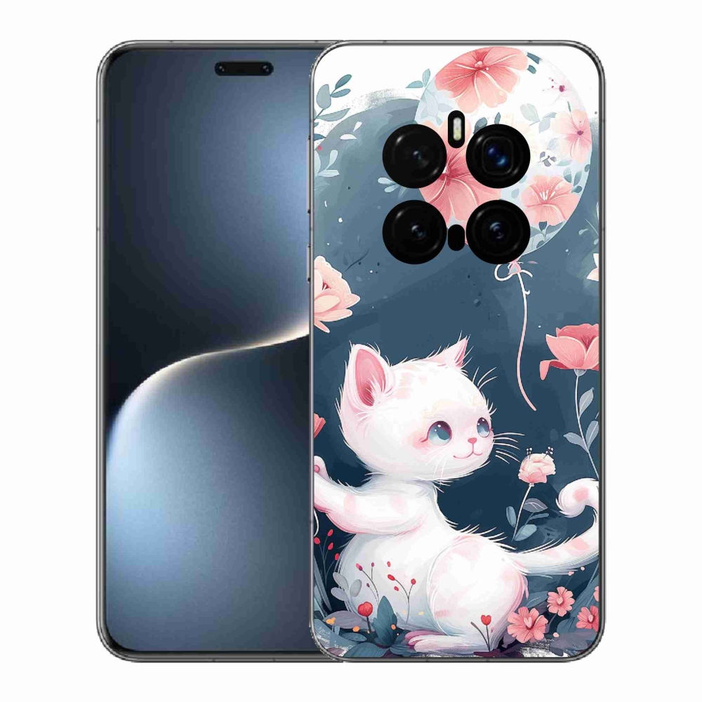 Gél borítás mmCase a Honor Magic 7 Pro 5G készülékhez - cica lufival