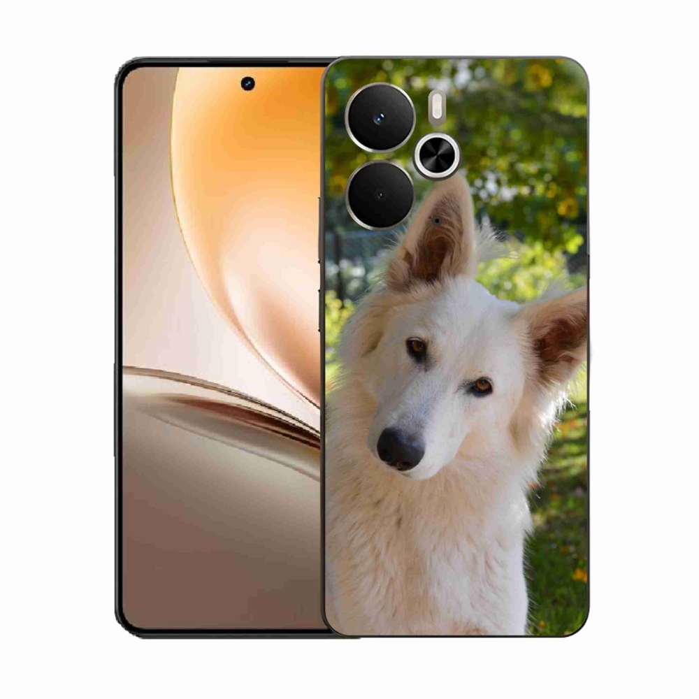 Gél borítás mmCase a Realme 14 5G/14T 5G készülékhez - Fehér svájci juhász 1