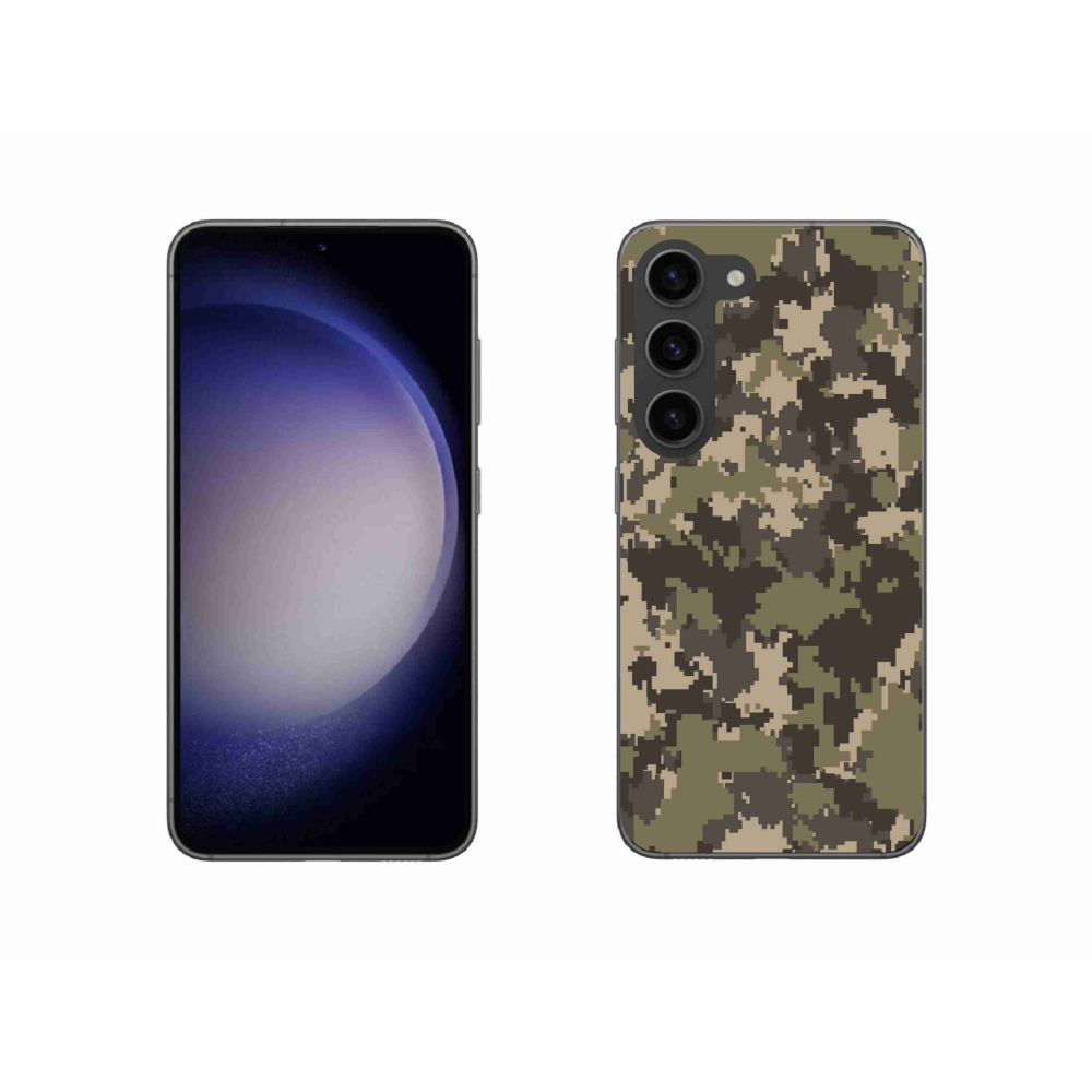 Zselés borítás mmCase Samsung Galaxy S23 5G - terepszínű minta 12