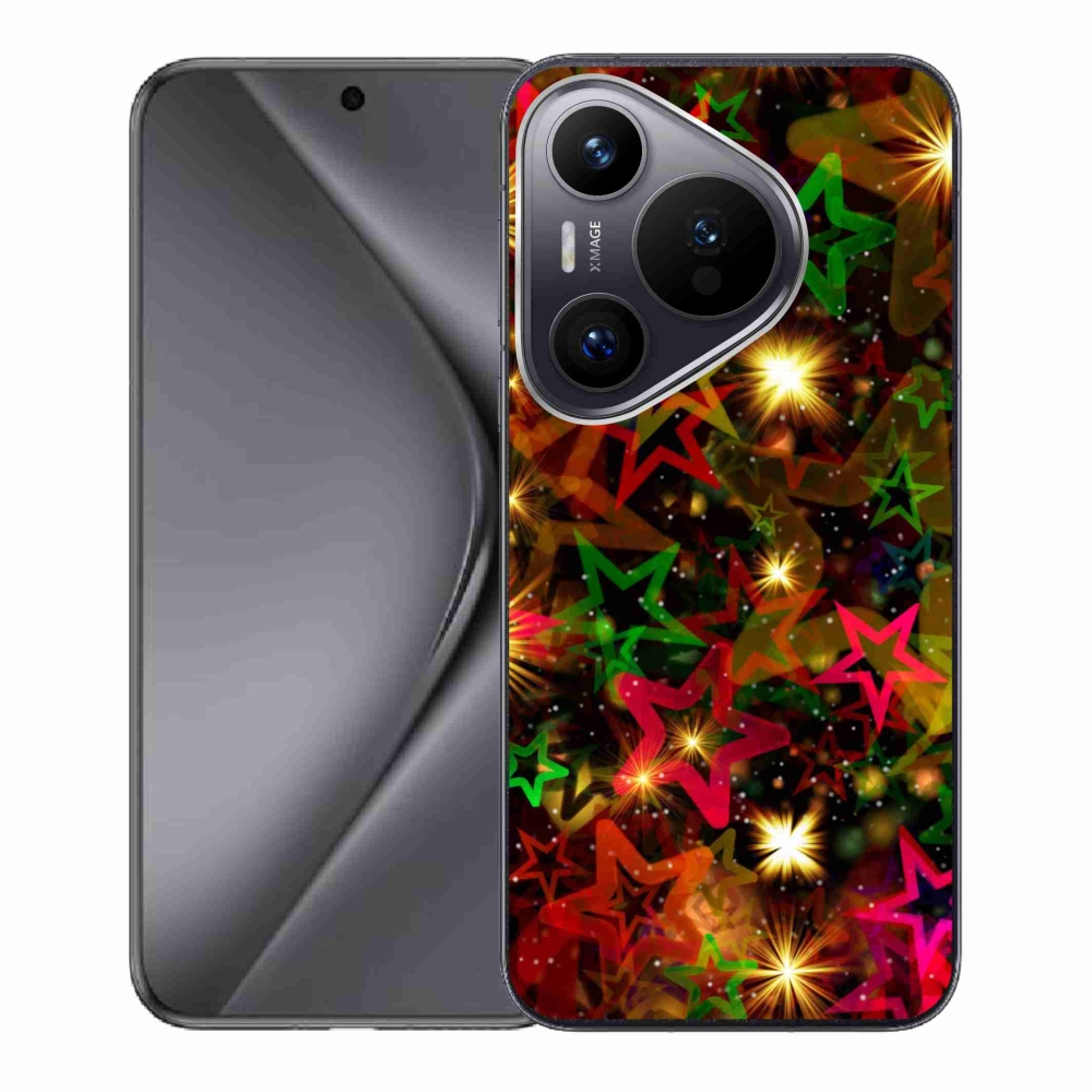 Gél borító mmCase a Huawei Pura 70 készülékhez - színes csillagok