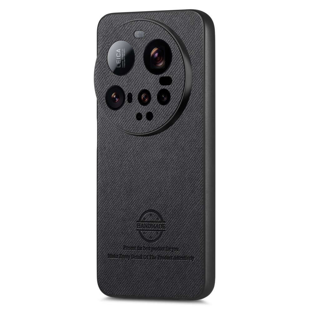 Kézműves zselés tok műbőrrel a Xiaomi 15 Ultra - fekete