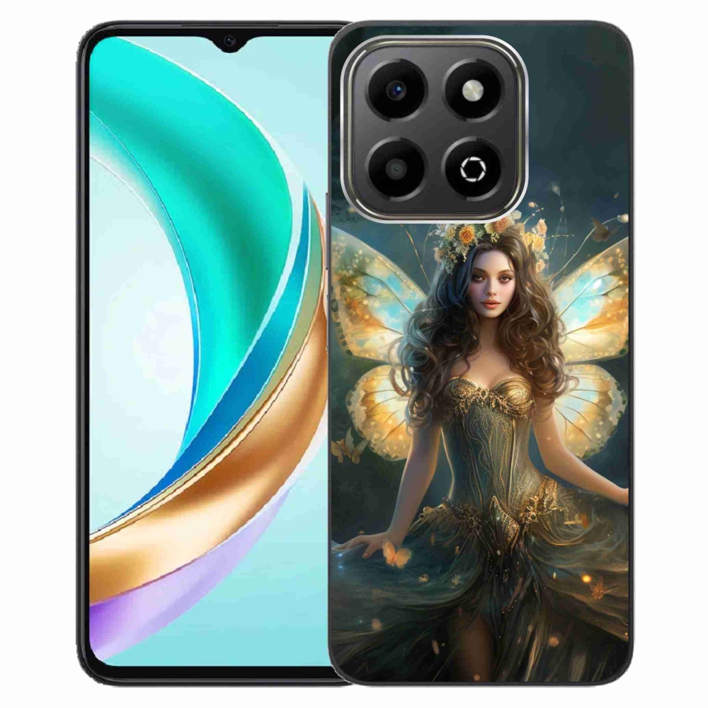 Gél borítás mmCase a Honor X6b számára - pillangó nő