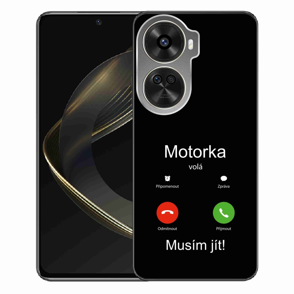 Gél borítás mmCase a Huawei Nova 12 SE-n - motoros hívások fekete háttérrel