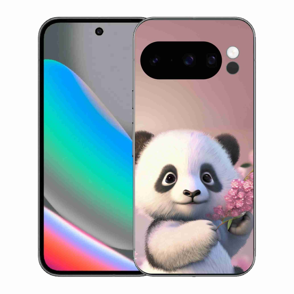 Zselés borítás mmCase a Google Pixel 10 Pro számára - aranyos panda