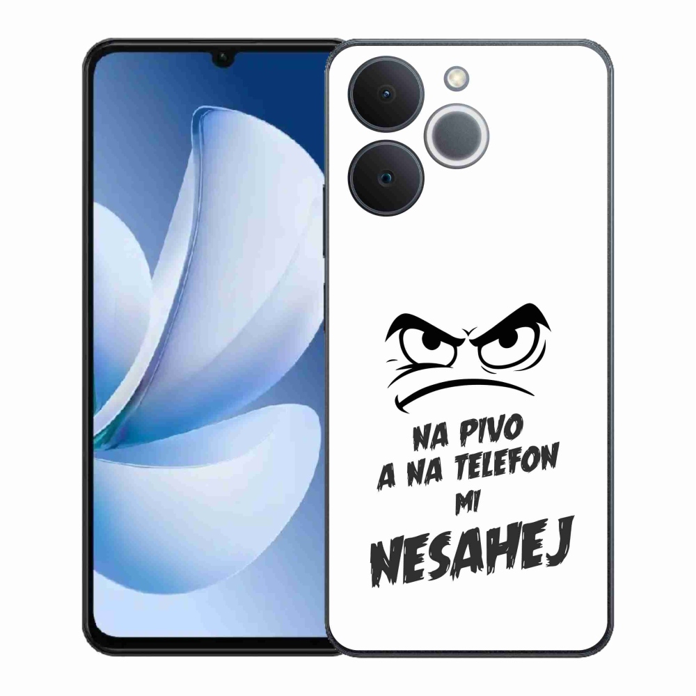 Gél borító mmCase a Realme Note 70T-hez - sör motívum 2 fehér háttér