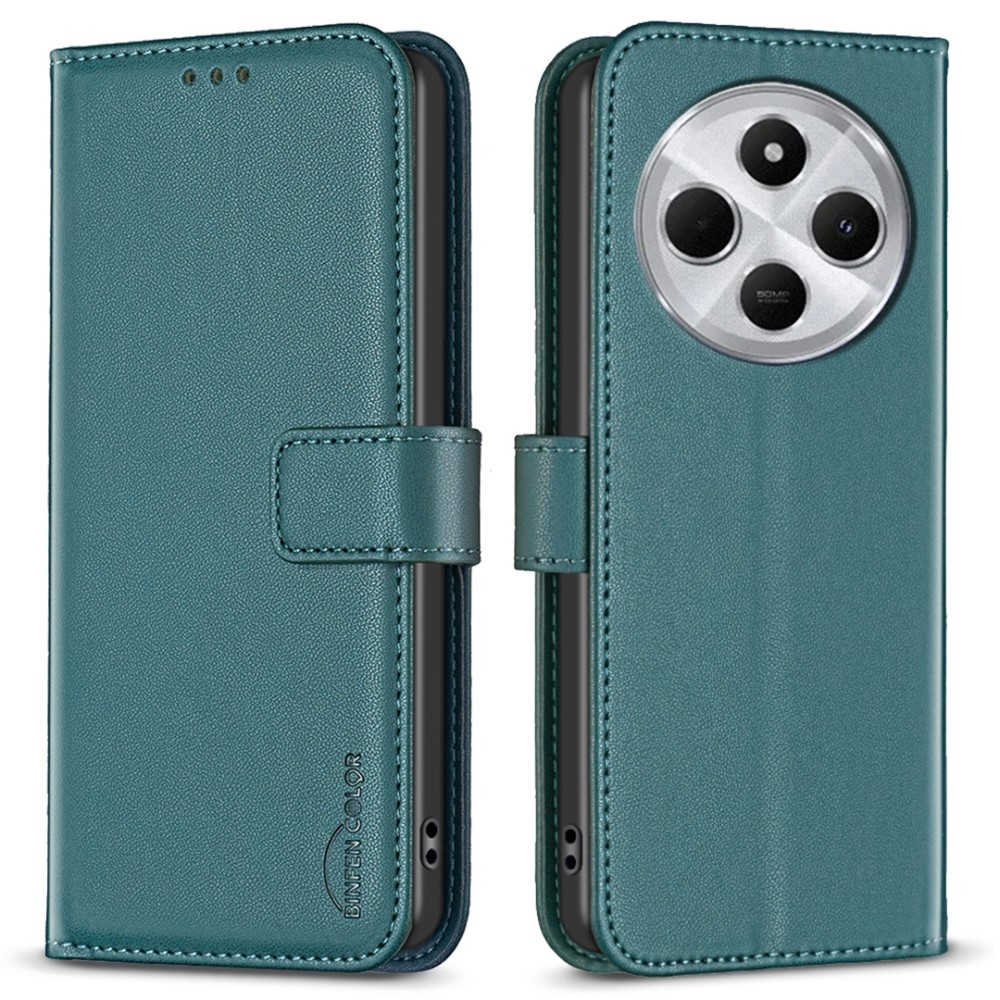 BNF könyvtáska Xiaomi Redmi 14C/Poco C75-hez - zöld