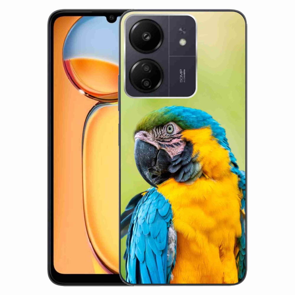 Gél tok mmCase a Xiaomi Poco C65/Redmi 13C készülékhez - parrot ara 2