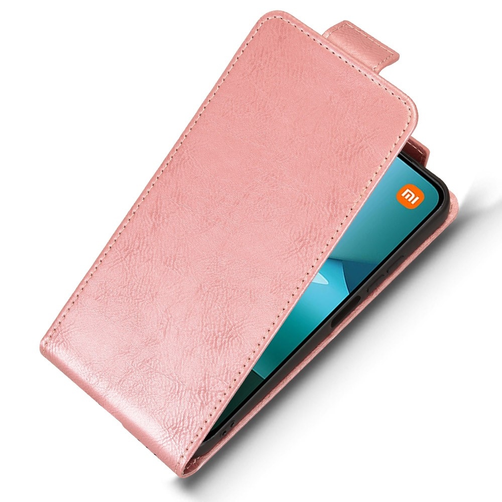 Vert flip tok Xiaomi Redmi 15C 4G (171mm)/Poco C85 4G (171mm) - rózsaarany színben