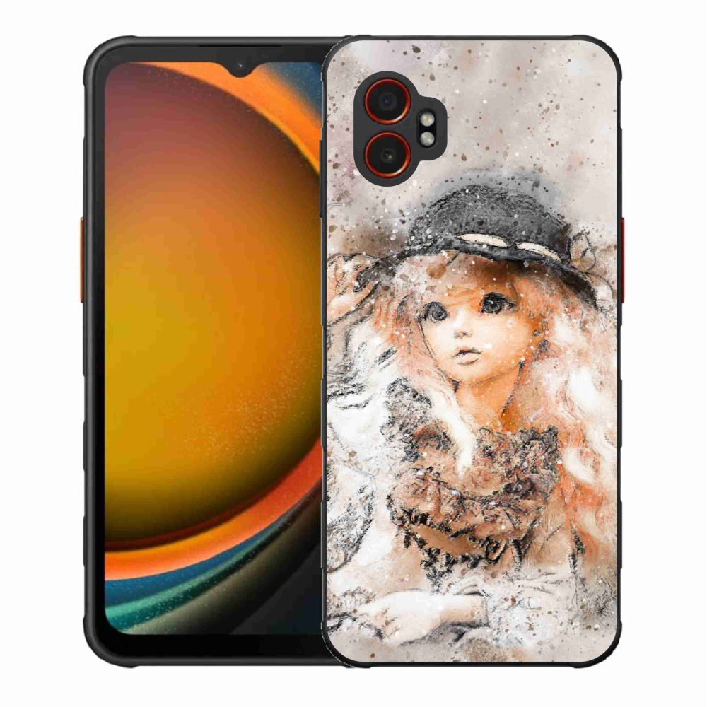 Gél borítás mmCase Samsung Galaxy Xcover 7 Pro - lány kalapos sapkával