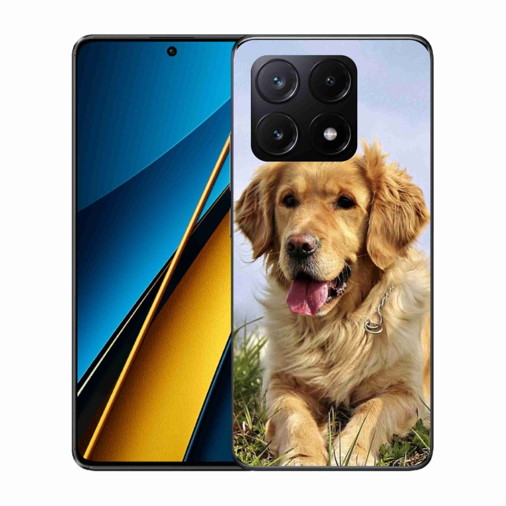 Gél tok mmCase a Xiaomi Poco X6 Pro 5G számára - arany retriever