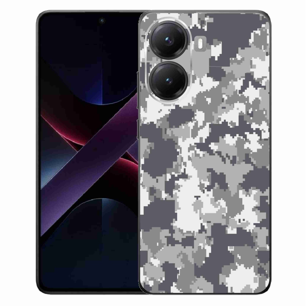 Gél borítás mmCase a Xiaomi Poco X7 Pro 5G számára - álcázó minta 2
