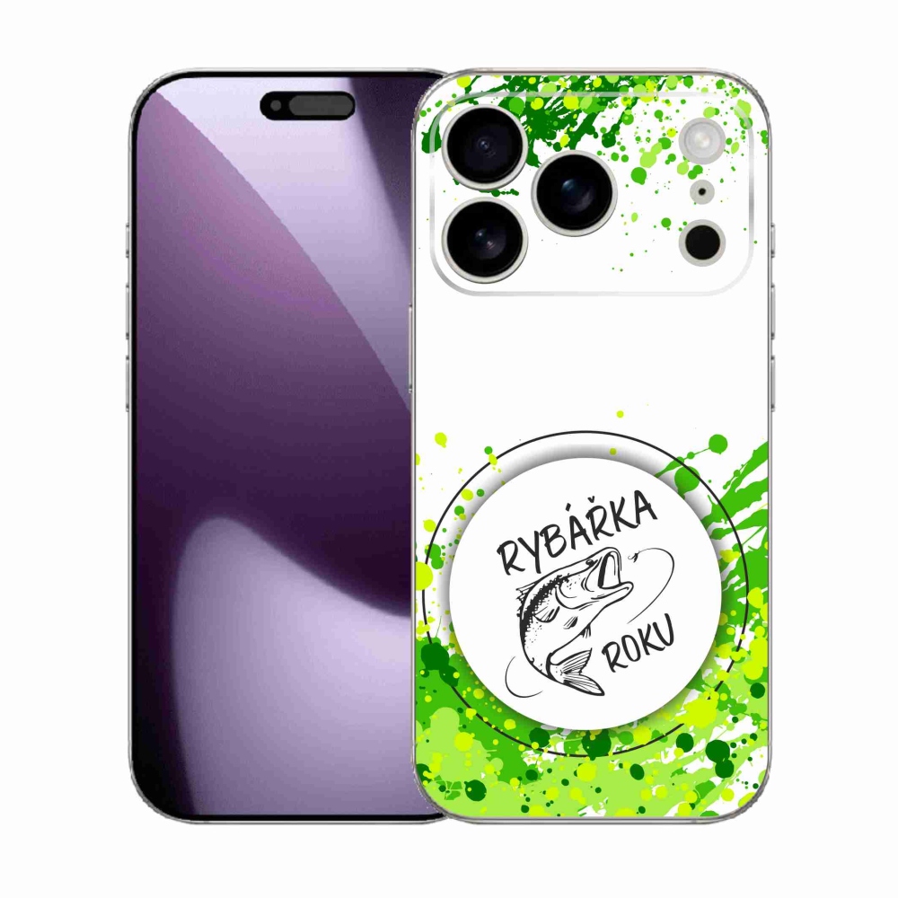 Gél borítás mmCase iPhone 17 Pro készülékhez - Az év halászának fehér háttere