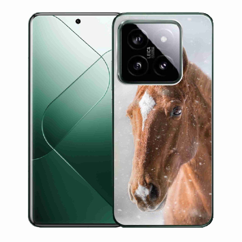 Gél borító mmCase a Xiaomi 14 - barna ló 2