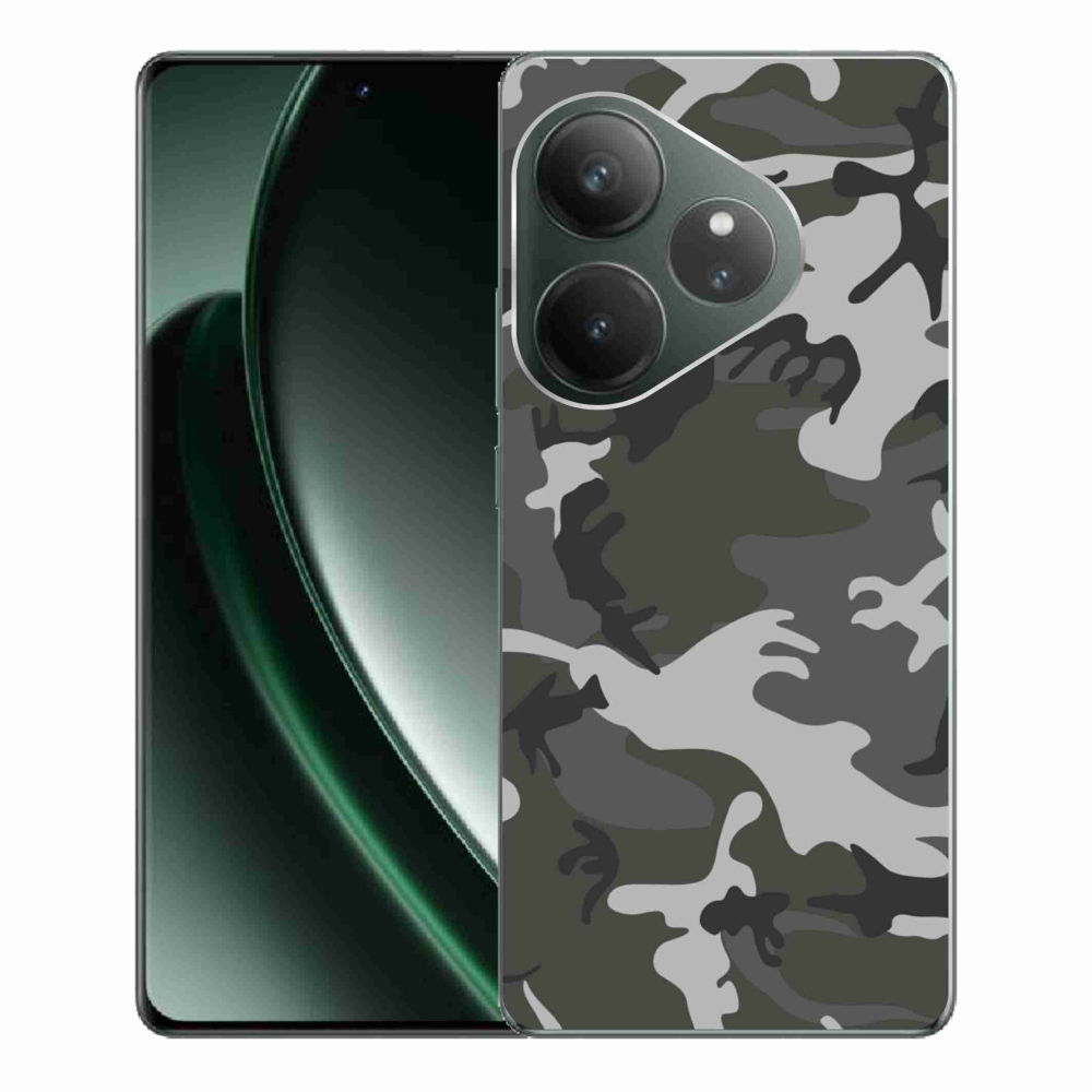 Zselés borítás mmCase a Realme GT 6 5G/GT 6T 5G számára - álcázó mintázat