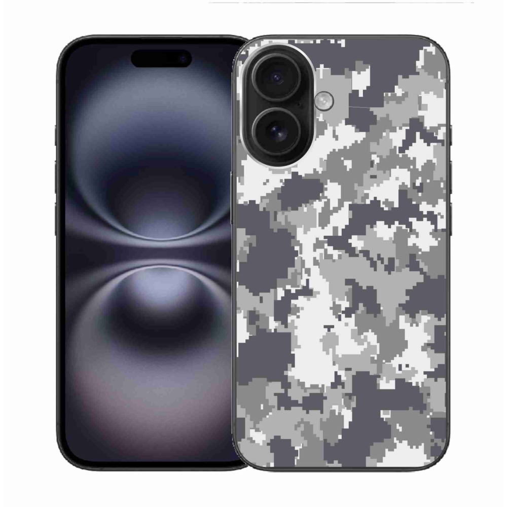 Zselés borítás mmCase iPhone 16 készülékhez - terepszínű minta 2