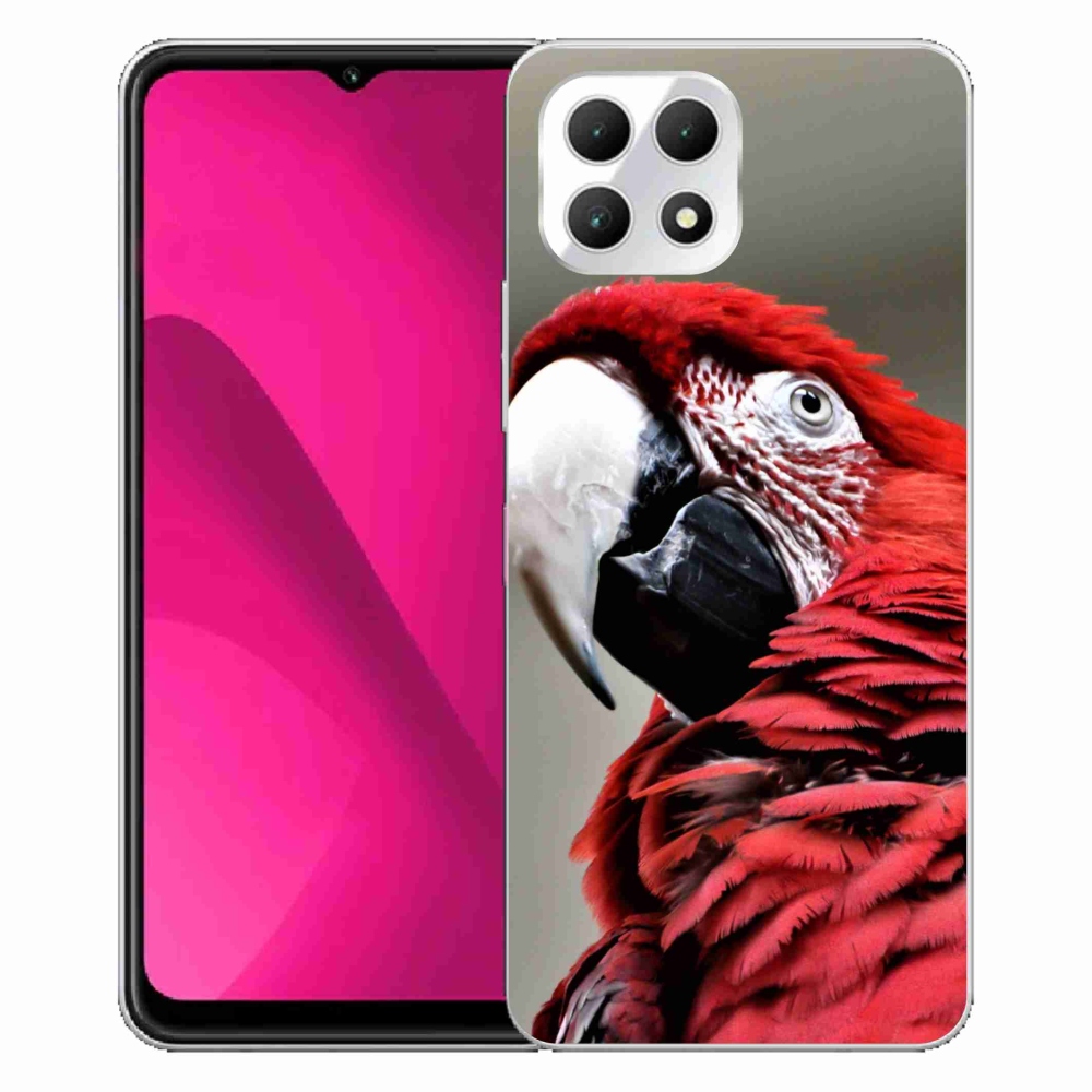 Zselés borítás mmCase a T-Mobile T Phone 2 készülékhez - papagáj ara piros