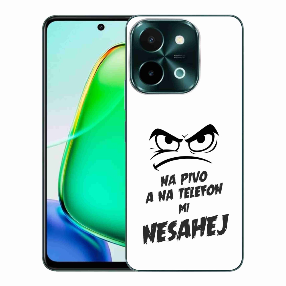 Gél borító mmCase a Vivo Y28-hoz - sör motívum 2 fehér háttérrel