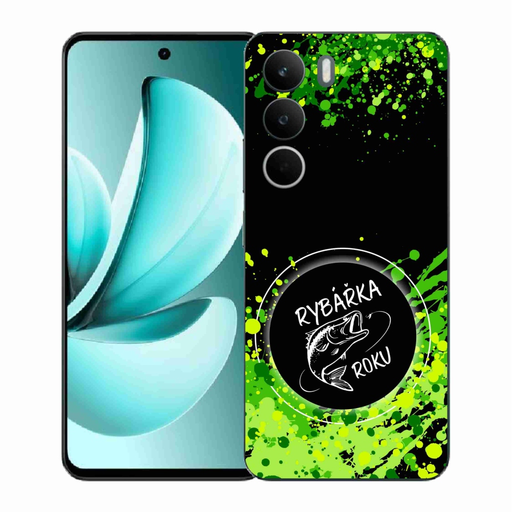 Gél borító mmCase a Realme C71 készülékhez - az év halásznője fekete háttérrel