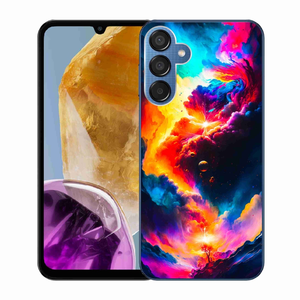 Zselés borítás mmCase Samsung Galaxy M15 5G - absztrakt motívumhoz