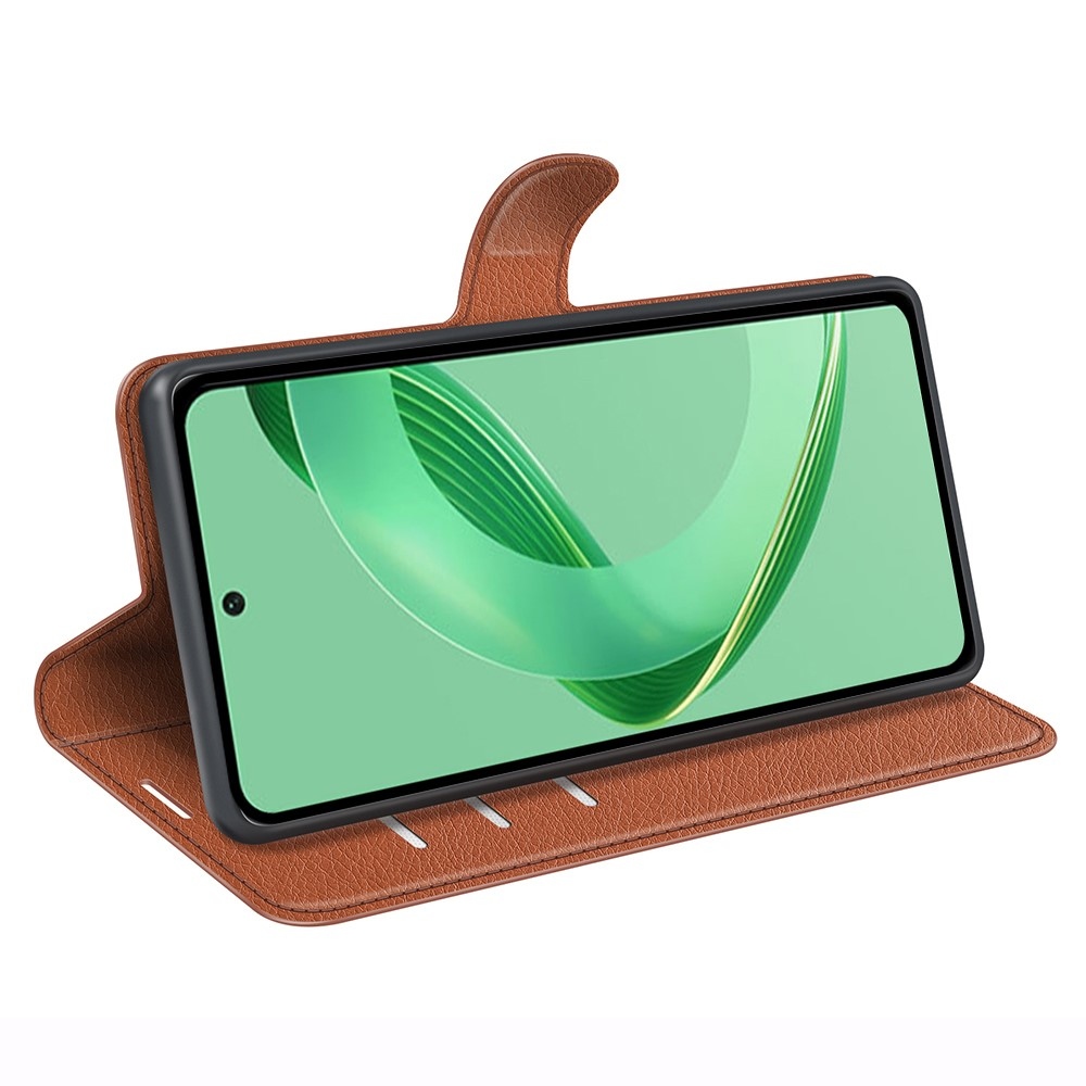 Litchi könyv tok Huawei Nova 12 SE-hez - barna