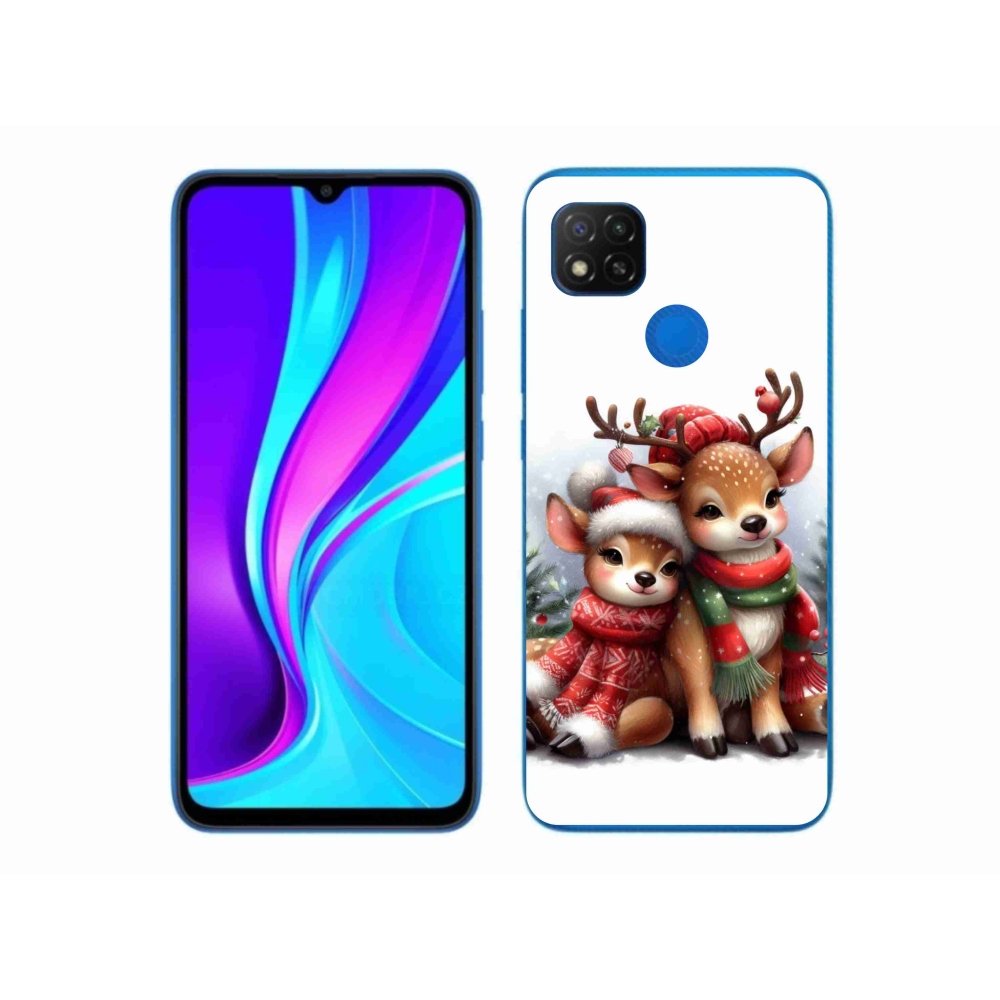 Gél borítás mmCase a Xiaomi Redmi 9C-hez - Karácsonyi rénszarvas