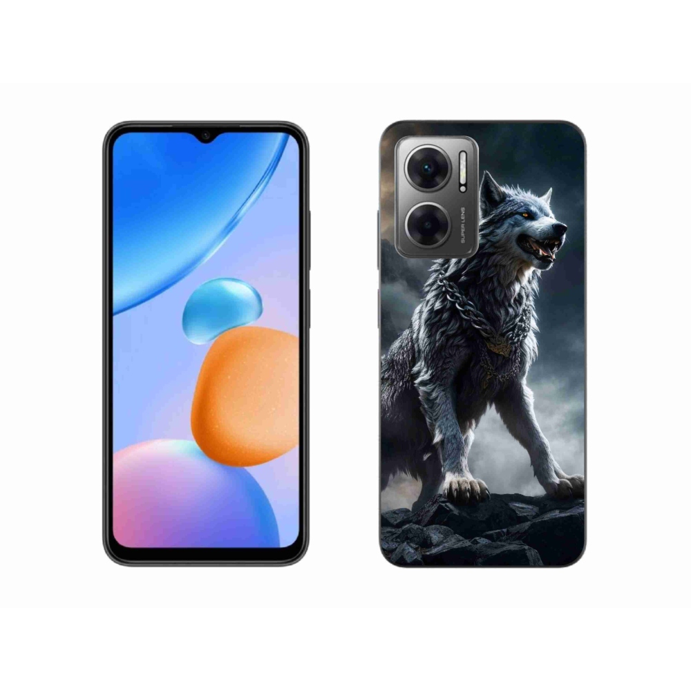 Gél borítás mmCase a Xiaomi Redmi 10 5G-hez - farkas 1