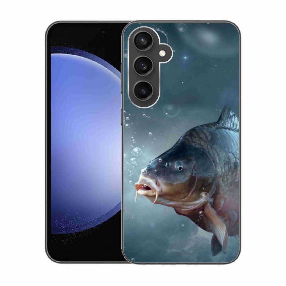 Gél borítás mmCase Samsung Galaxy S23 FE készülékhez - ponty és buborékok