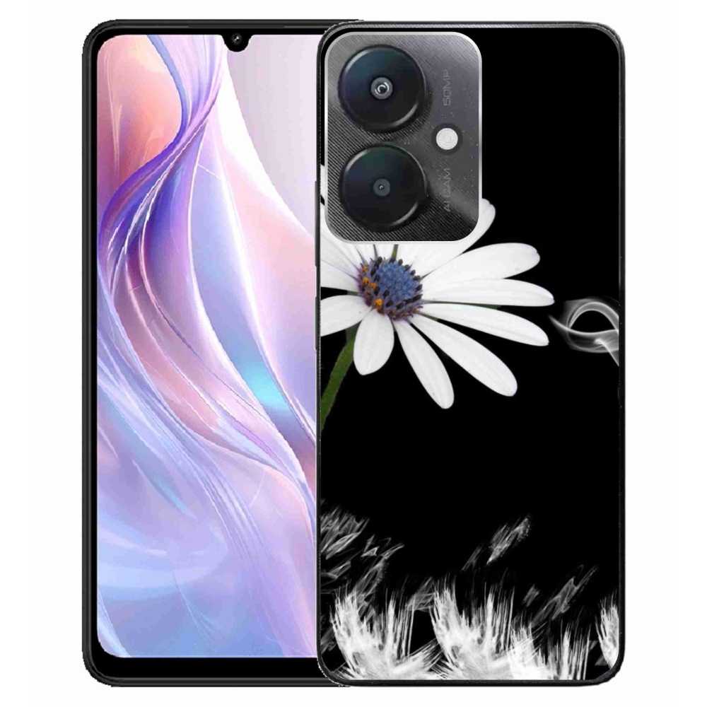 Gél borítás mmCase a Xiaomi Redmi 13C 5G-hez - fehér virág