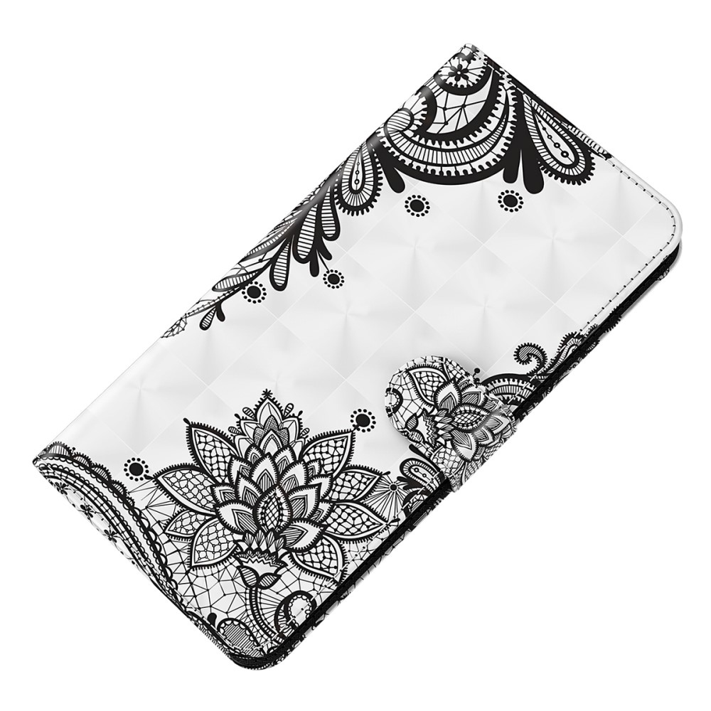 Nyomtatott könyv tok Samsung Galaxy S24 készülékhez - csipke virág