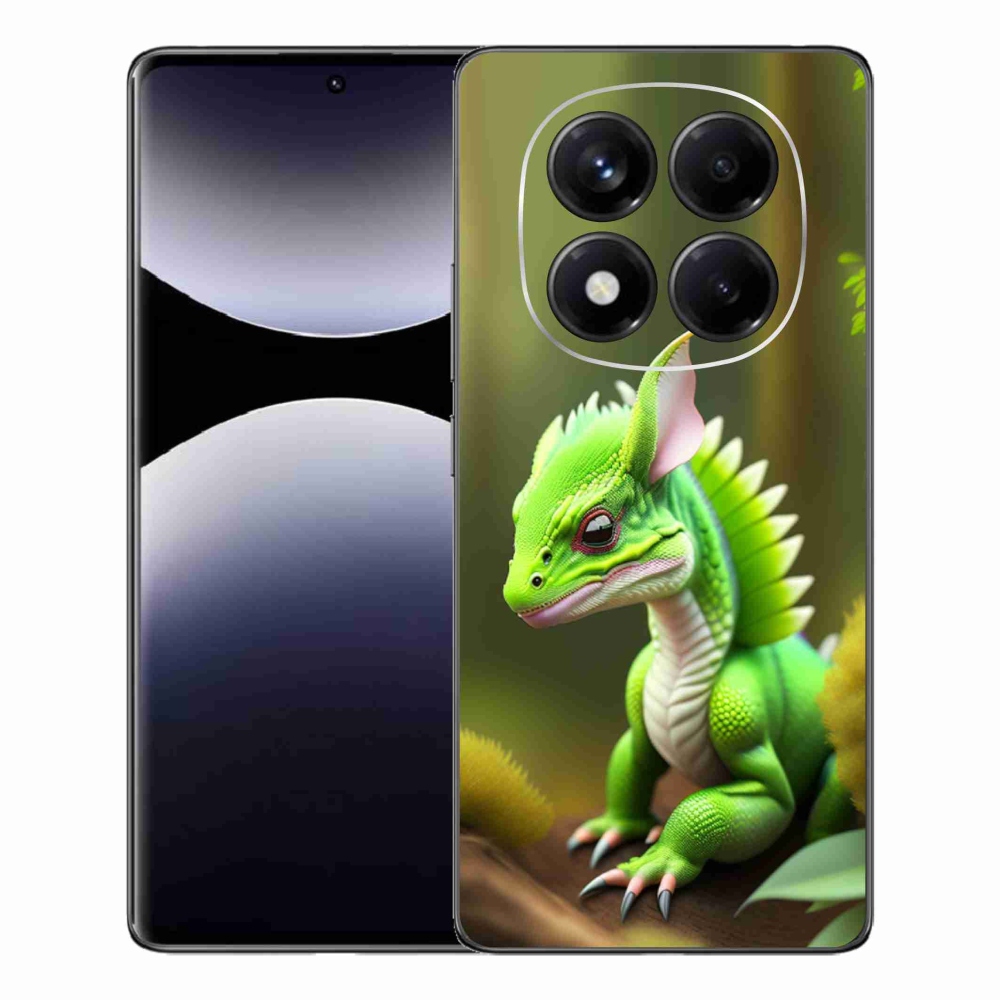 Zselés borítás mmCase a Xiaomi Redmi Note 14 Pro-hoz - zöld sárkány