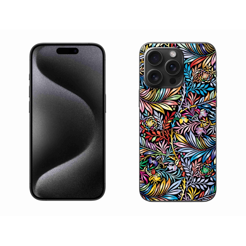 Zselés borítás mmCase iPhone 15 Pro Max készülékhez - virágok 5