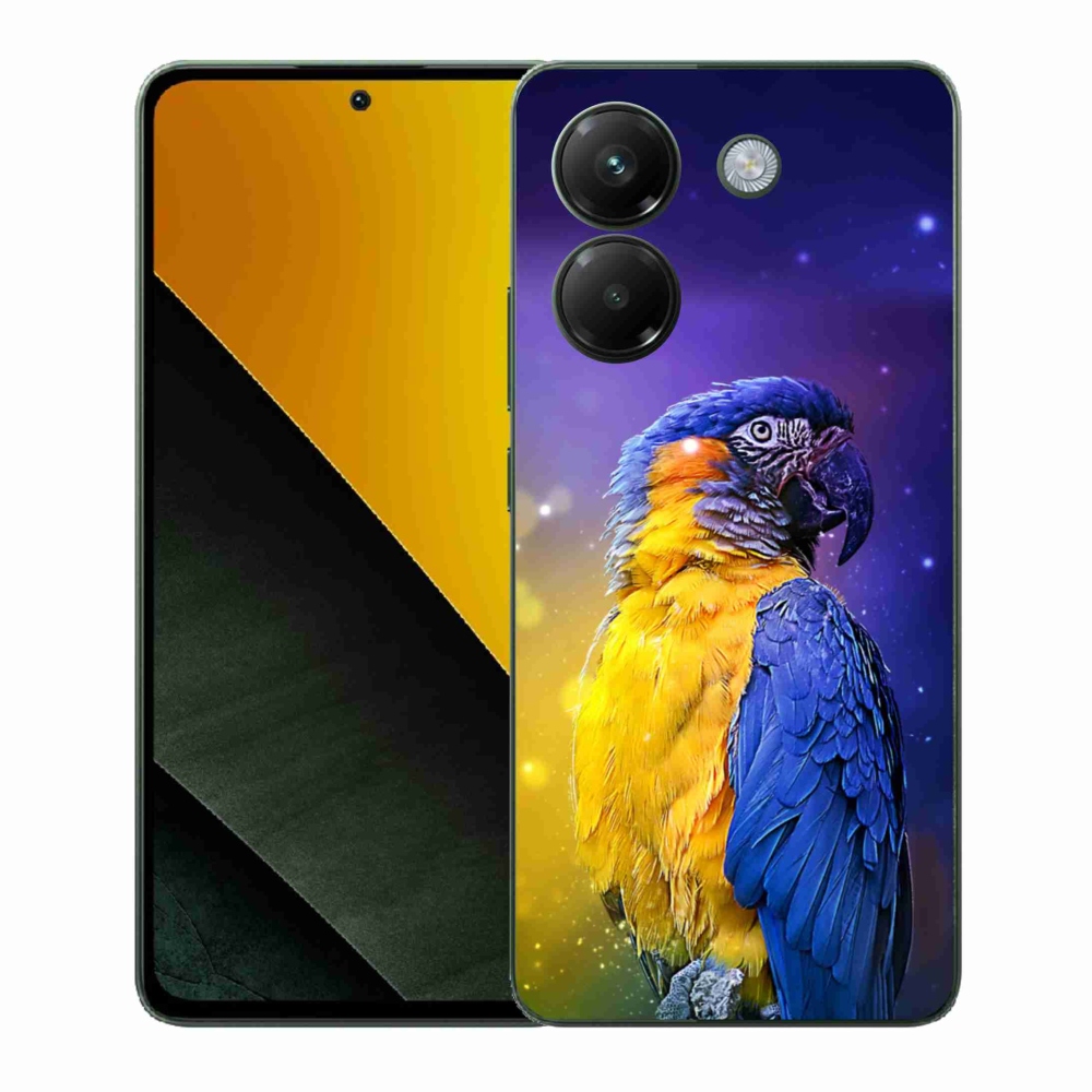 Gél borítás mmCase a Xiaomi Poco M7 Pro 5G-hez - papagáj ara 1