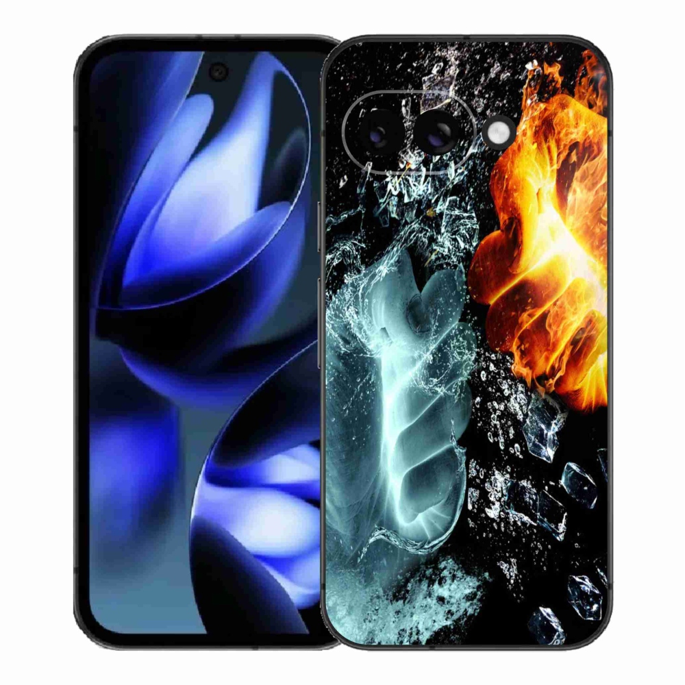 Gél borítás mmCase a Google Pixel 9a számára - víz és tűz